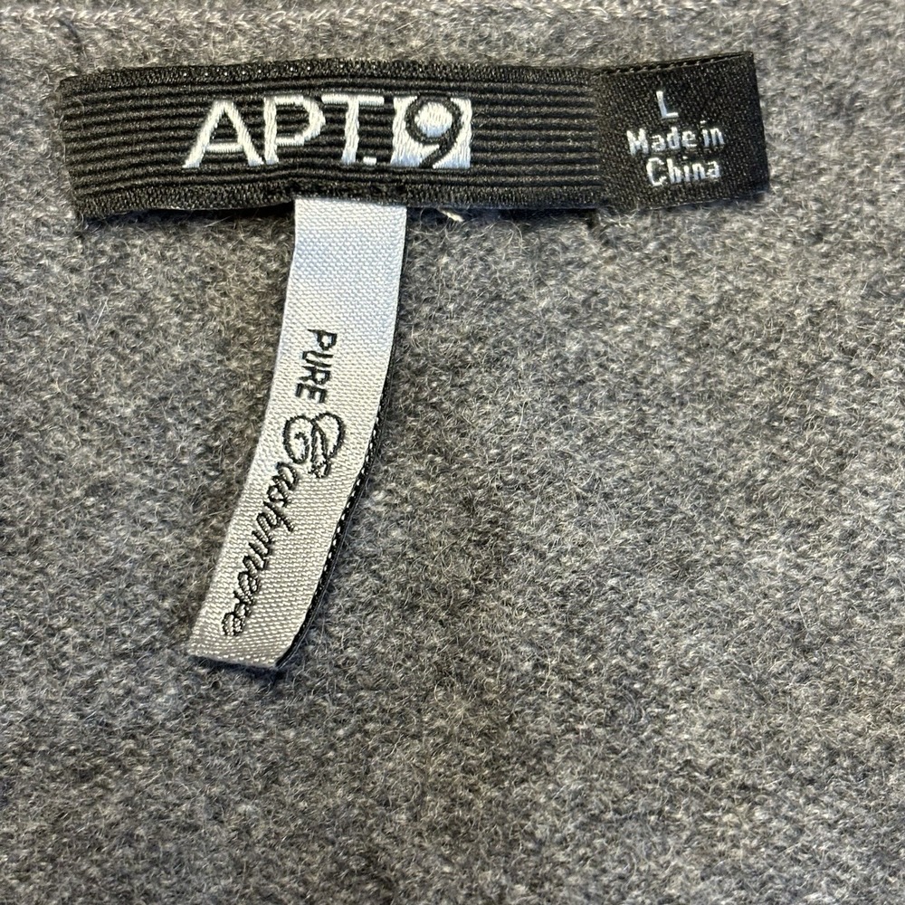Apt 9 Cardigan Argyle Sweater Cashmere‎ Medium Grey Purple Preppy Pink Academia - Picture 3 of 9